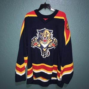 Florida Panther Jersey Navy/Red/Yellow size Xxl